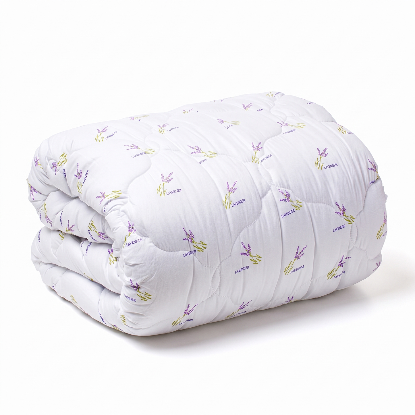 Ελαφρύ πάπλωμα με άρωμα λεβάντας, τυλιγμένο σε ρολό